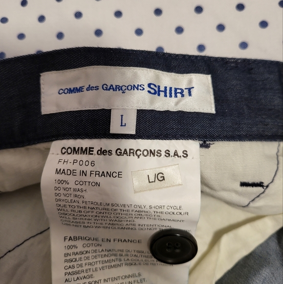 COMME DES GARCONS SHIRT Cotton Patchwork Pants - Picture 5 of 8